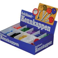 REIHER Schlüsselkappe halbrund B26xH21mm, flex.KF bunt, Standardfarben