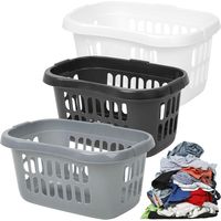 1 x Ice White Hipster Plastic Laundry Baskets