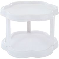 Cuisine a poser étagère a épices rotatives Étagère à Épices Porte Épice Rotative Étagère à Épice Support de Stockage epices rangement cuisine petit plateau tournant pour epices blanc