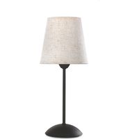 lampada da tavolo "loris" nero e sabbia, e14