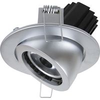 Plafonnier encastré tilt MINI LUNA Adjustable Round LED COB 4.70W 680lm(485lm) CRI90 3000K 28º Chromé mat