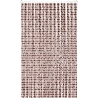 Tenda Antimosche per Porta Finestra A Pannello Con Telaio In PVC, In più Colori, Moschiera con Corde a Perline per Esterno Interno Fili a Caduta Caffe - 120 x 220 Cm