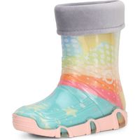 Ladeheid Bottes de Pluie Chaussure Enfant Fille Garçon Swk31 (Turquoise Modèle-31, 27/28 EU)