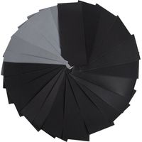 Papier de verre - 45 feuilles - grains 120 à 5000 - usage sec ou humide - 23 cm x 9 cm - lot complet