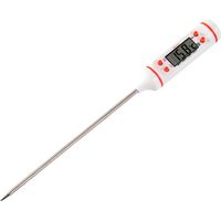 Thermomètre de cuisine numérique à lecture instantanée, sonde extra longue, idéal pour la cuisson des bonbons, barbecue, fumoir, viande, huile, lait et yaourt.