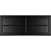 Tête de lit rembourrée en similicuir Camila Noir - 90 lit
