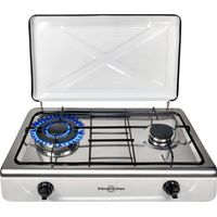 Gasplatte - Vitrokitchen - Druckknopf - Mehrfarbig - 69x68x19 cm - Erdgas - Legierter Stahl