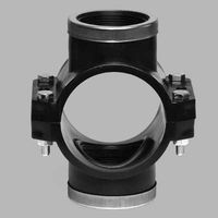STAFFA DOPPIA CON RINFORZO E GUARNIZIONE PIATTA PN 10 - 110 x 1"1/2