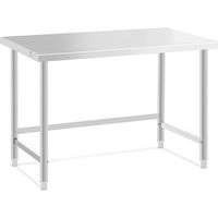 Table de travail acier inoxydable plan de travail en inox plan de travail table de travail cuisine 120 x 60 cm 91 kg professionnel