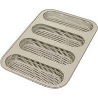 Silikomart Moule en Silicone pour 4 Mini Baguette Bread 170 x 55 h 20 mm Fabriqué en Italie