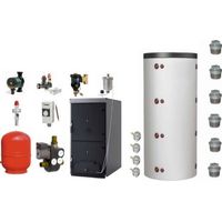 Pack chaudière bois 34 Kw avec ballon tampon, unité de charge, vase expansion ... Klimosz Wally S 5