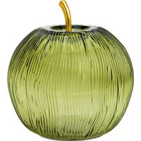 Lampe Pomme lumineuse 15 Led Vert 16x17x16cm