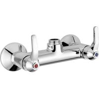 Idral 09450/LDC Spültisch-Wandbatterie Verchromt - Messing