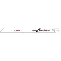 Bosch, lama per sega frontale S 1122 HF, flessibile per legno e metallo, kit 5 pezzi 2608656021