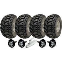 Kit Remolque Doble Eje - WANDA - P308 - 22x11.00-8 - Carga 620kg - Enganche Acero