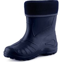 Ladeheid EVA Bottes de Pluie Unisexe Enfant Fille Garçon KL058 (Bleu Foncé, 24 EU)