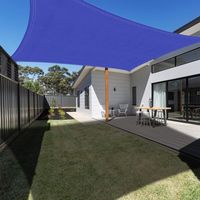 Voile d'ombrage 3x4m Bleu Klein Sonnenschutz Sichtschutz Windschutz Outdoor