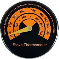 Thermomètre de Poêle Magnétique Thermomètre pour Poêle à Bois Jauge de Thermomètre pour Tuyau de Poêle à Feu pour Tuyau de Cheminée en Bois Indicateur de Température du Four