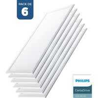 6er Pack x Slim LED Panels 120x30cm - Philips Treiber - 44W -