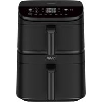 Freidora sin aceite COSORI - Turbo Tower Chef Edition - Capacidad 10,8L - 2 cubetas - 6 programas - 2630W - Negro