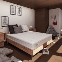 Baldiflex Matelas Hybride - 1600 Ressorts et mousse à mémoire de forme - mesure 90x190 cm