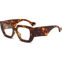 Lunettes anti-lumière bleue à monture épaisse pour hommes et femmes, lunettes carrées tendance pour ordinateur, anti-fatigue oculaire et prévenant les maux de tête