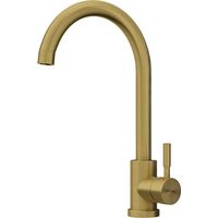 Robinet de cuisine en acier inoxydable - Doré - ROMILY