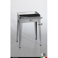 Grill 6.4 Inox Piastra liscia - Senza portapiatti - Senza paraschizzi - Senza kit mensola e ruote - Satinato - barbecue, griglia, giardino, carne, a gas, acciaio made in Italy