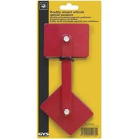GYS – Aimant de soudeur double articulé 44302 – Force de maintien 20 kg – Angle réglable 0-180° – Dimensions 204 x 86 x 28 mm