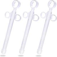 Gleitmittelapplikator mit glatter, abgerundeter Spitze, wiederverwendbar/langlebig/leicht zu reinigen (2er-Pack) – Gut-3 White
