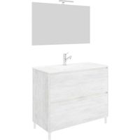 MOBILE BAGNO 'LISBONA' base cm 60 x 47 x h.85 - colore rovere grigio