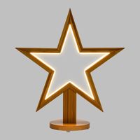 Stern mit Sockel, H35 cm, warmweiße LED