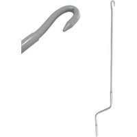 TENDAGGIMANIA Asta di MANOVRA per Tenda da Sole AVVOLGIBILE Universale MANOVELLA Maniglia- 120 CM - Colore Grigio