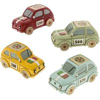 Etm Brezza Fiat 500 Colorata Resina Legno L 20 cm