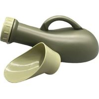 Urinoir Homme Femme Portable Unisexe: Pistolet Urinal Avec Urinoir portable unisexe : poignée avec couvercle, pistolet à urine, urinoir de voyage, urinoir de lit, urinoir de camping 1 L, vert armée