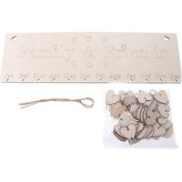 Plaque Anniversaire DIY en Bois - Calendrier Mural Déco Maison à Personnaliser