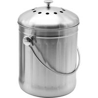 5L Seau à compost en acier inoxydable pour comptoir de cuisine - Seau à compost Seau de cuisine Compost avec couvercle