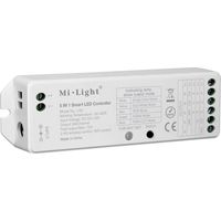 Alexa google home smart LED strip controller 5 en 1, control por smartphone, para RGB, RGBW y RGB + CCT, DC12V / 24V