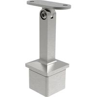 ECONOMY Rohrstütze verstellbar, Rohr 40 x 40 x 2,0 mm,Edelstahl geschliffen V2A