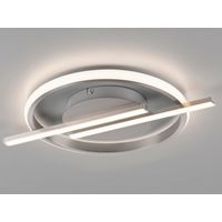 JUST LIGHT Plafonnier LED 14130-55 acier, 17,5 W, 2100 lm, 3000 K, Dimmable