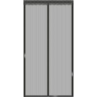 Moustiquaire aimantée pour porte-fenêtre 150x240 cm – Installation sans perçage avec ruban adhésif – Protection contre les insectes – Couleur noire