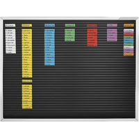magnetoplan, Planning à fiches, 61 rangées, l x h 800 x 774 mm