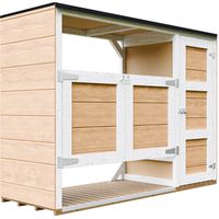 Mülltonnenbox 2er 240L Aus Wetterfest LP Smartside Holz, Mülltonnenverkleidung mit Türen, Garten Mülltonnenbox, Moderne garten box Außen – Timbela M981A-HARVEST HONEY