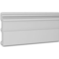 Skirting Profhome 653114 Base molding Stucco moulding Decorative moulding timeless classic design white 2 m