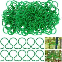Set de clips de soporte para plantas, forma de anillo de plástico, ideales para guiar tomates, flores y plantas trepadoras, accesorios decorativos de jardinería, 50pcs