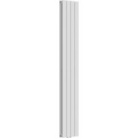 Radiatore a doppio pannello 1122 watt acciaio 180 x 30 x 7 cm bianco 030010473