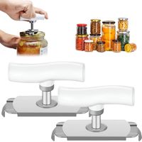Lntyq Ouvre-Bocal Réglable,2 pièces Ouvre Bocal Manuel,Ouvre Boite De Conserve et Bocal,Ouvre Bouteille Plastique,pour Les Personnes Âgées, Les Enfants, Les Personnes Souffrant D'Arthrite