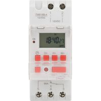 Elektrischer Zeitschalter mit LCD-Anzeige, programmierbaren Wochenvoreinstellungen, 12 V