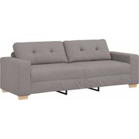 Sofa 3 places,Sofa pour Salon,Banquette avec coussin Taupe tissu CFW349421