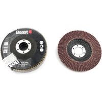 3 Disques Lamelles Plat D. 115 x Al. 22,23 mm Gr. 80 Corindon pour Bois - Métal - Bricolage et artisanat - Beast